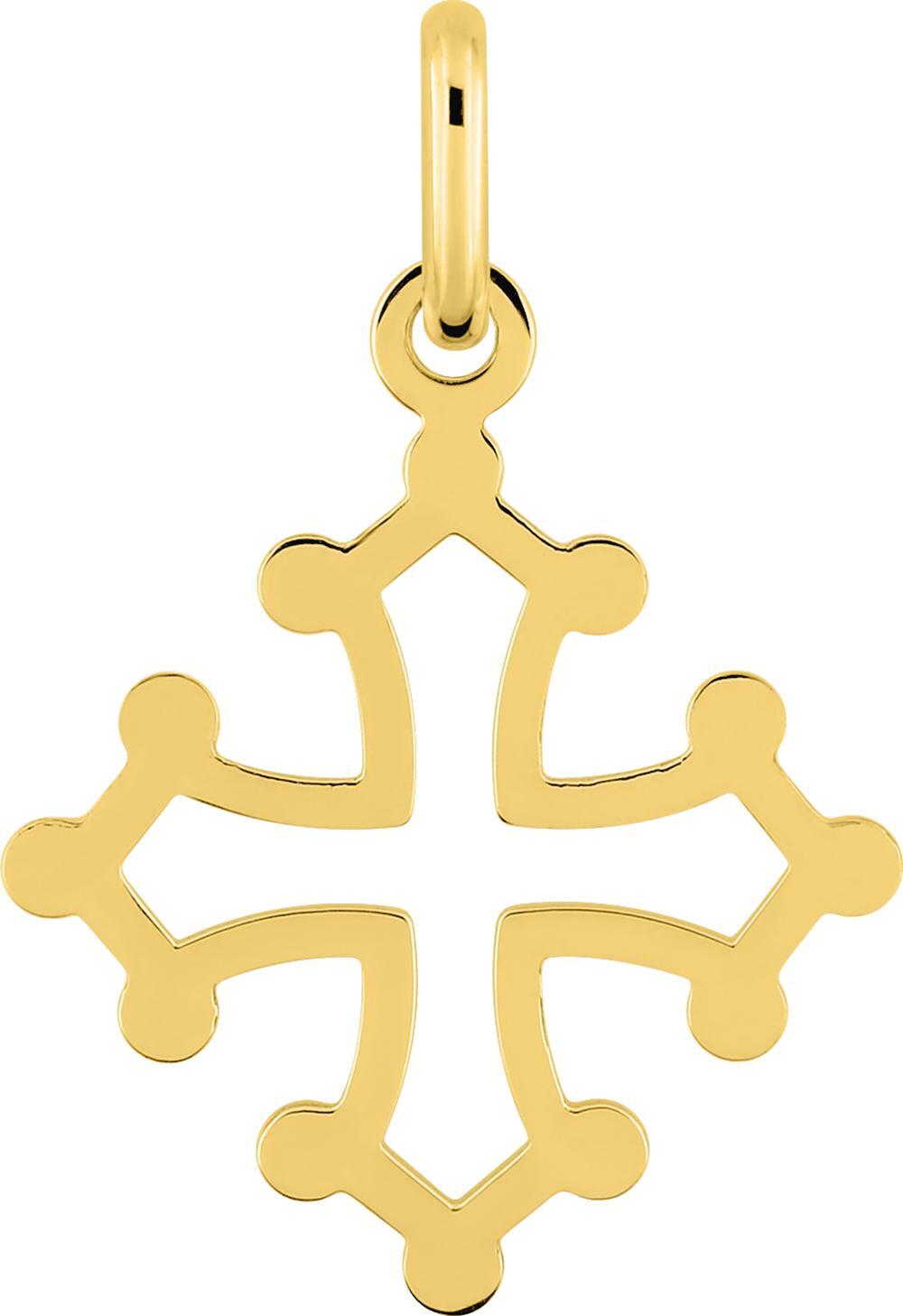 Pendentif Or 18k Croix Occitane