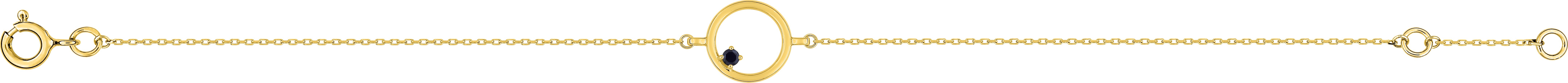 Bracelet Or Longueur 16.5cm Saphir