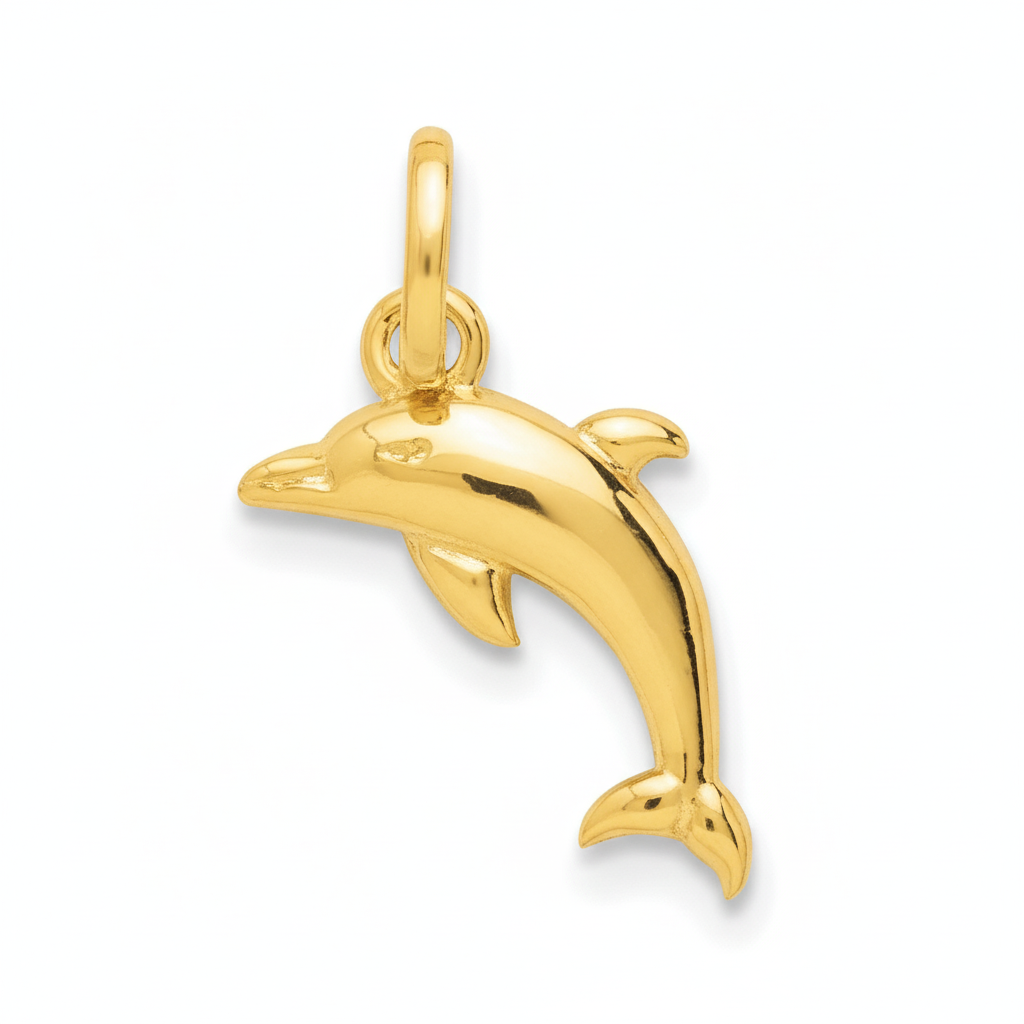 Pendentif Plaqué Or Dauphin