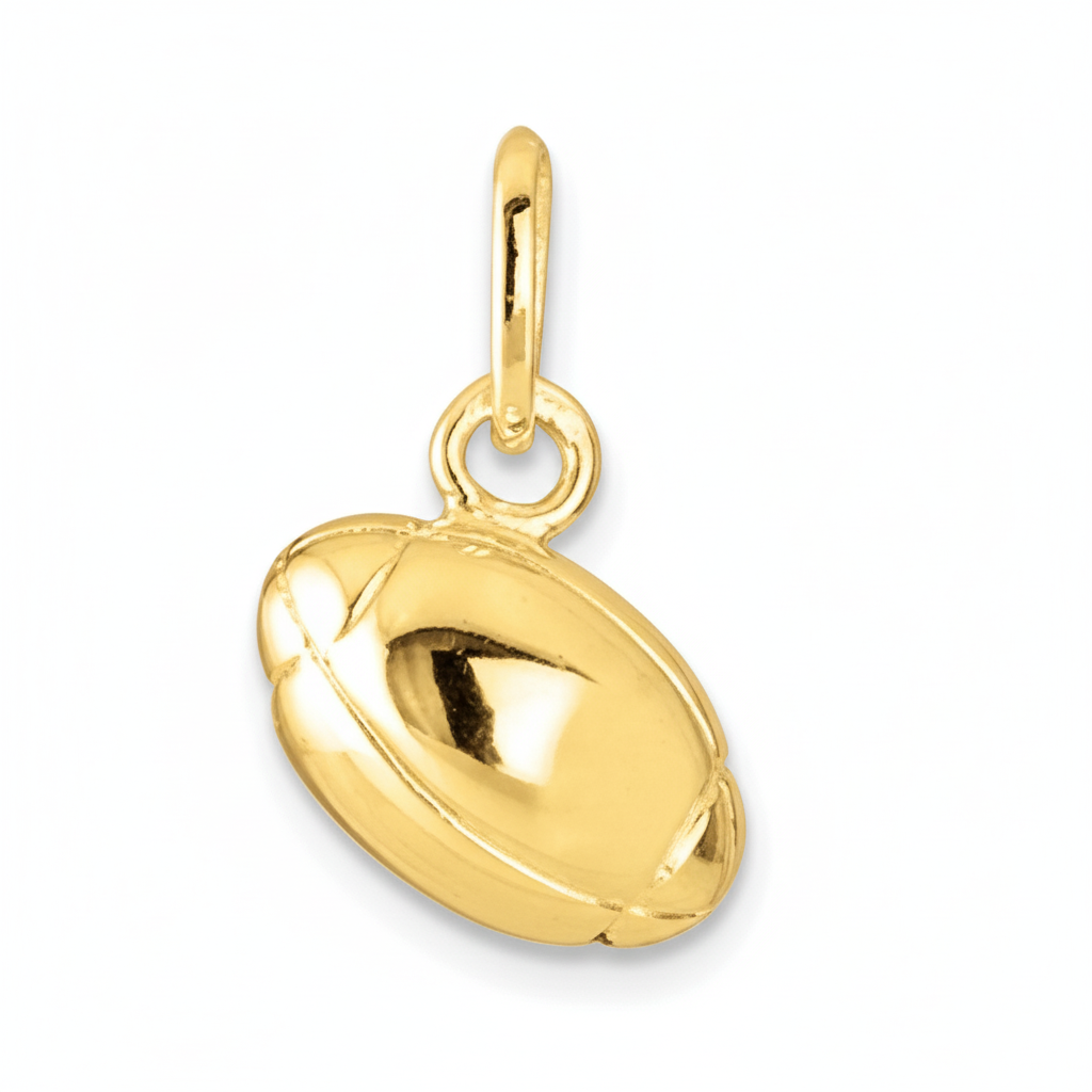 Pendentif Homme Plaqué Or Rugby