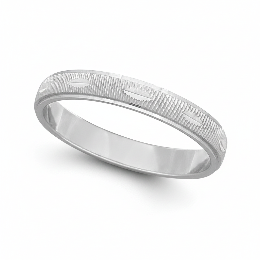 Alliance Or Blanc Largeur 3mm - Bague