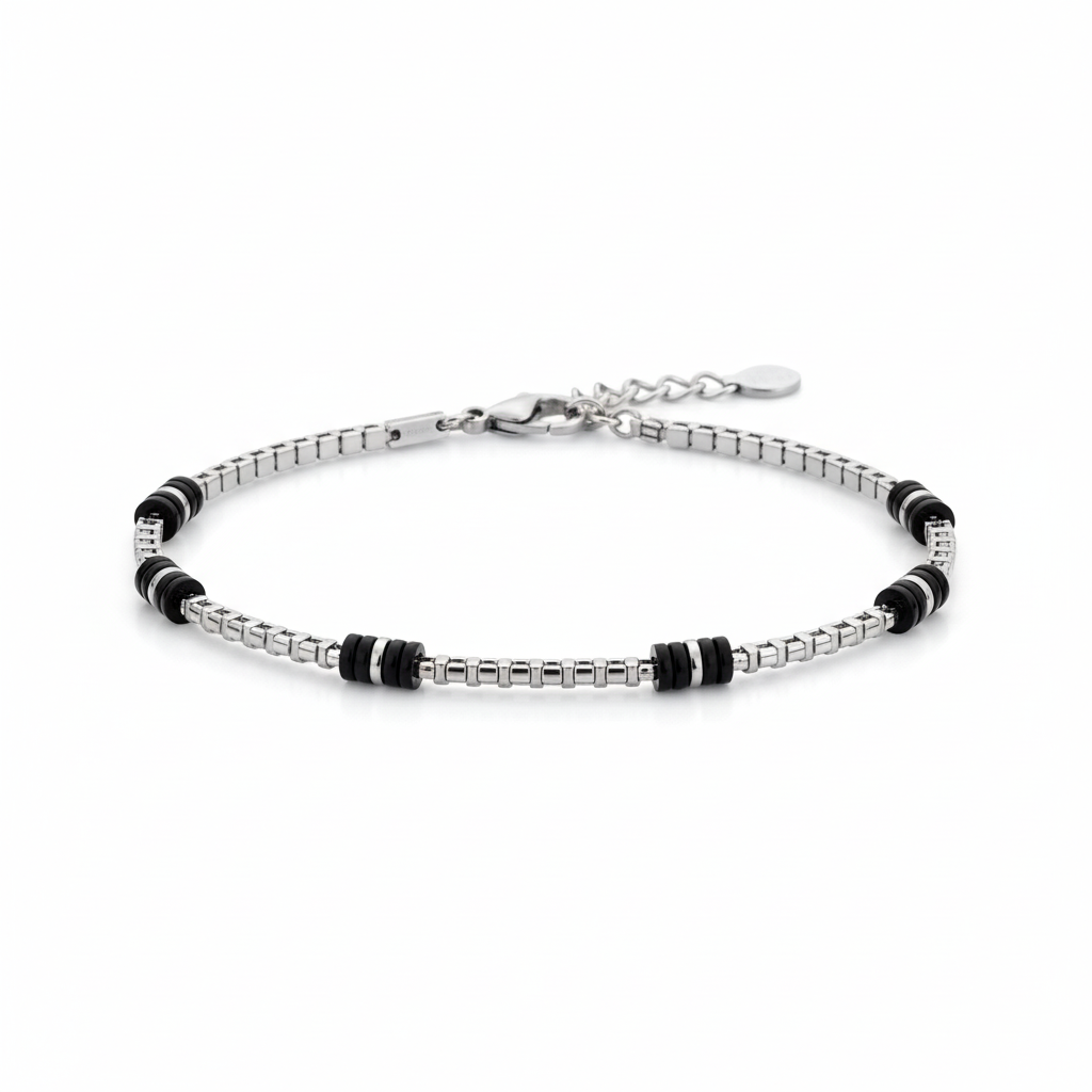 Bracelet Homme Acier IP noir