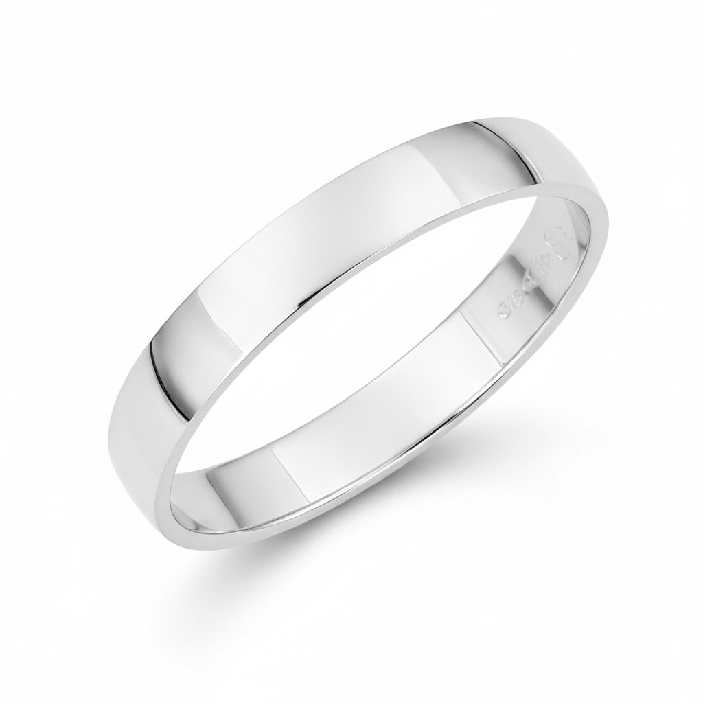 Alliance Or Blanc Largeur 3mm - Bague