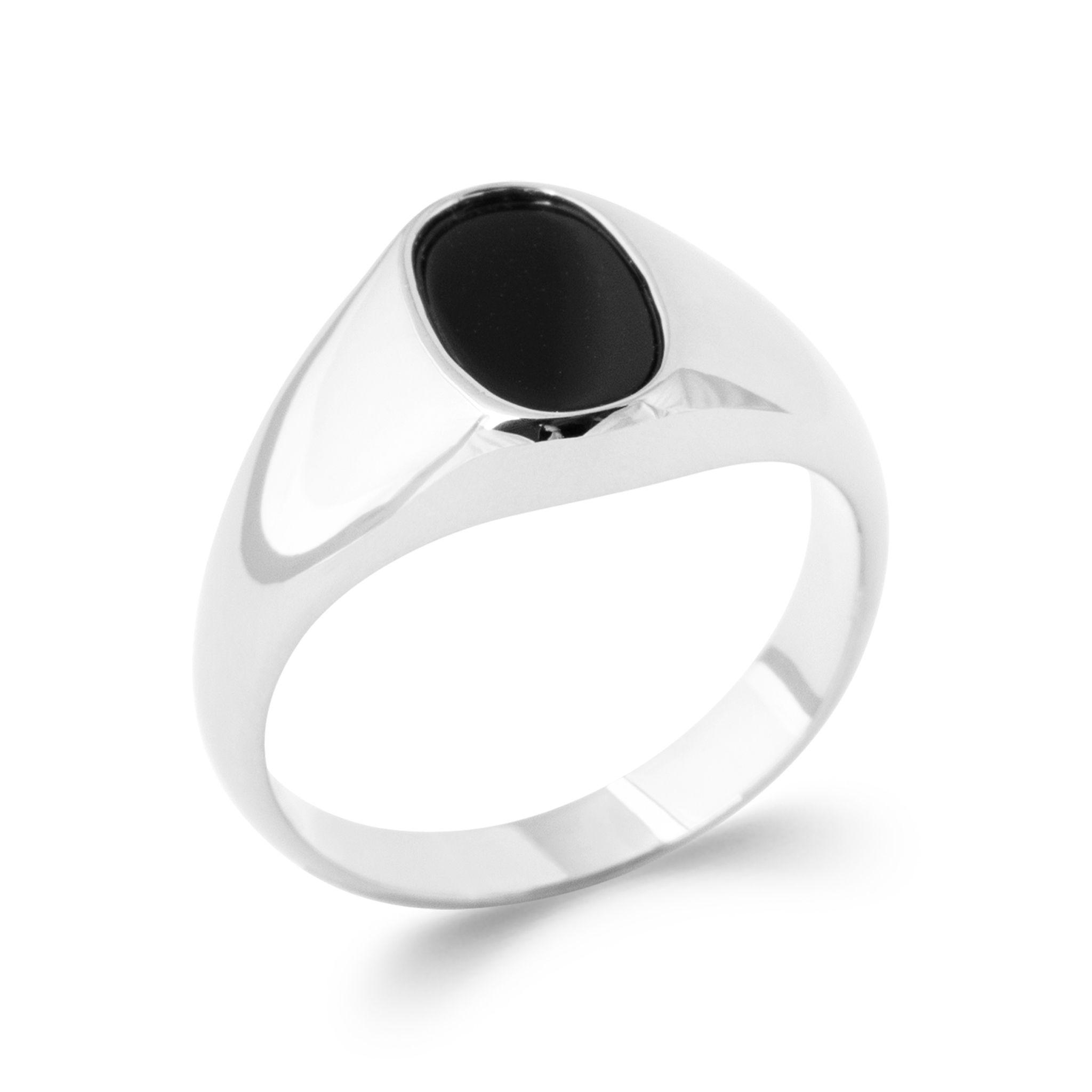 Chevalière Homme Argent Onyx