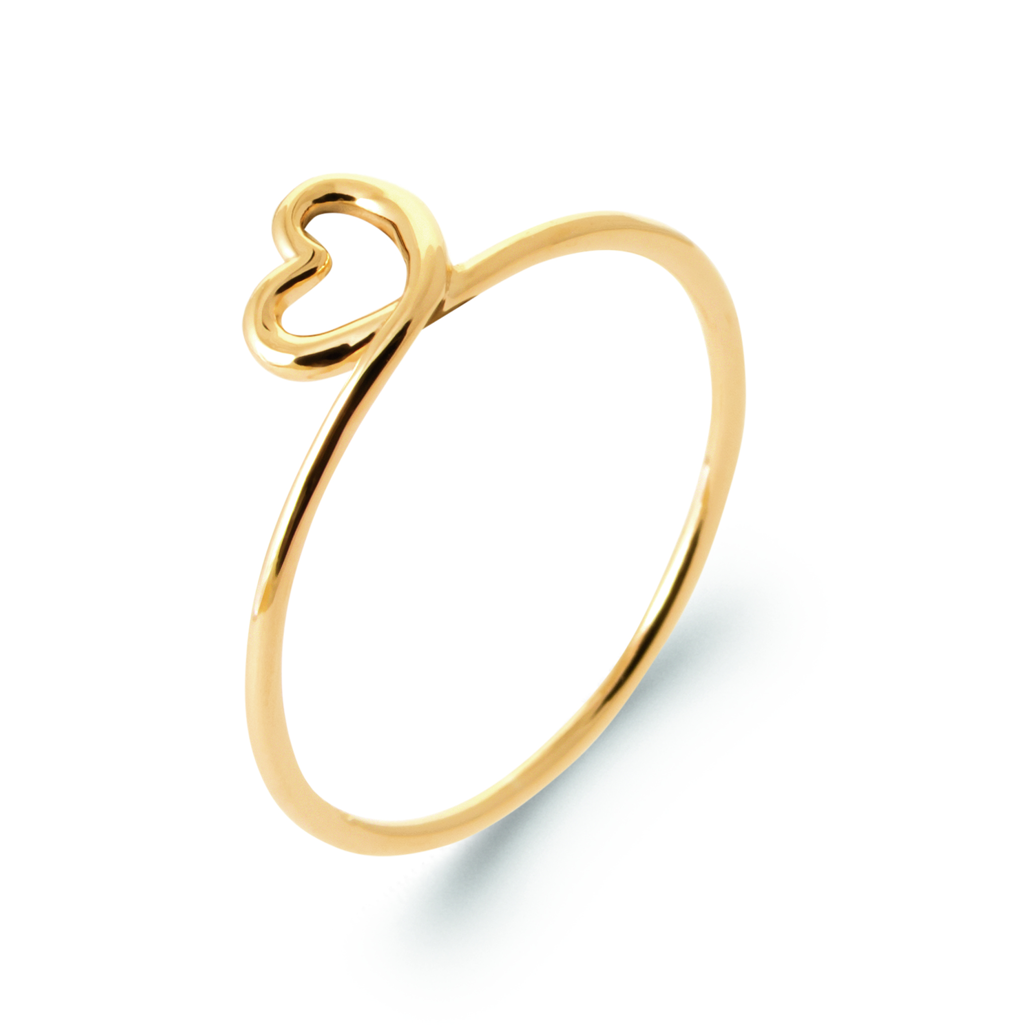 Bague Plaqué Or Coeurs Minimaliste