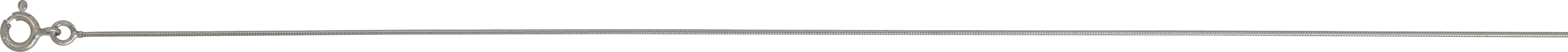 Chaîne Argent Rhodié serpentine Largeur 0.8mm