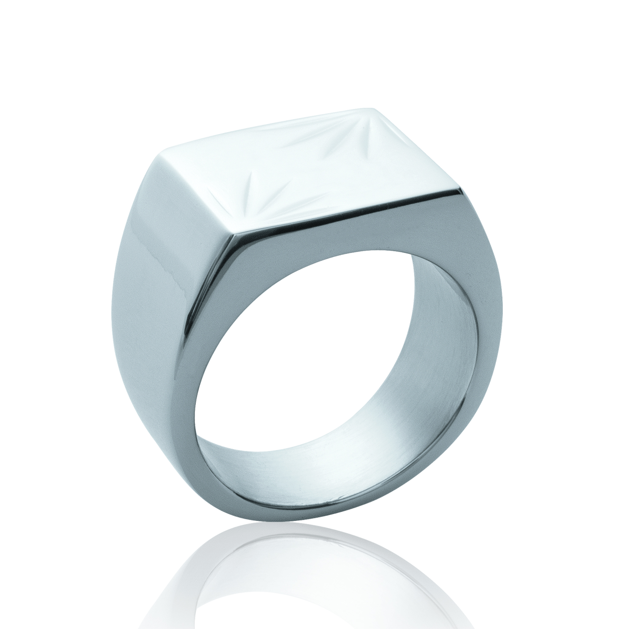 Chevalière Homme Acier