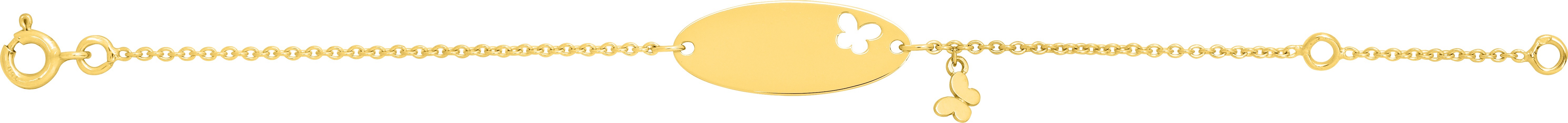 Gourmette Or 18k Papillon