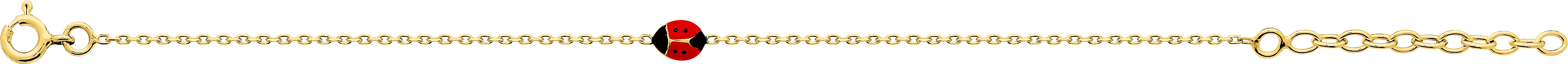 Bracelet Plaqué Or Longueur 14cm Coccinelle