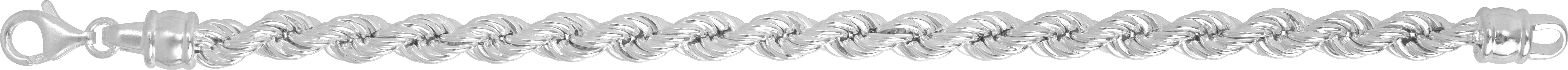 Bracelet Chaîne Argent corde Largeur 6.3mm - Bracelet