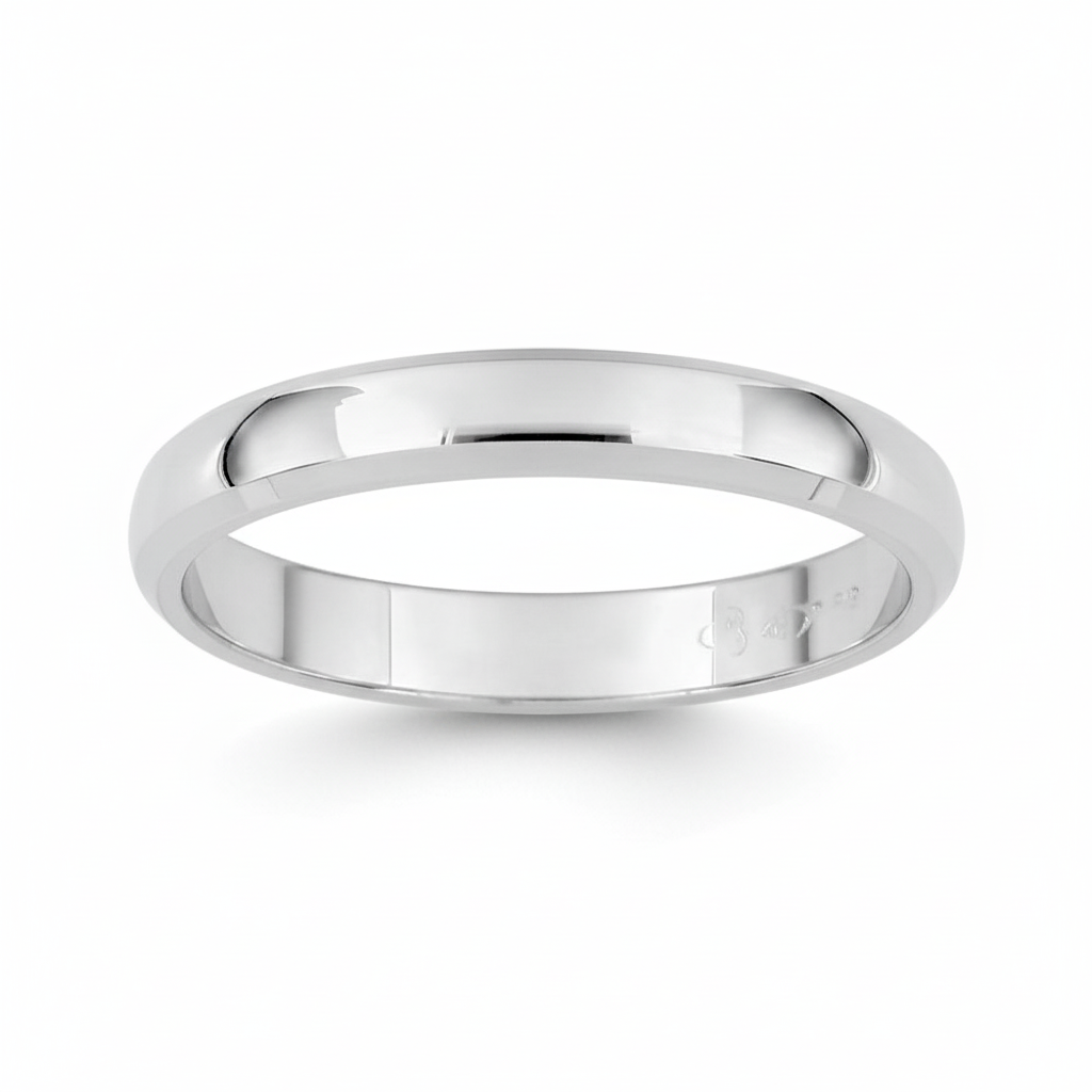 Alliance Or Blanc Largeur 3mm - Bague