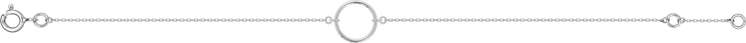 Bracelet Or Blanc Longueur 16.5cm