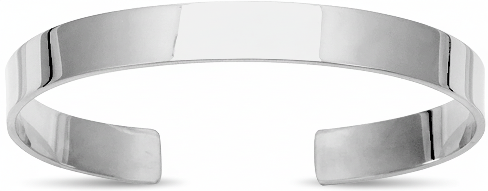 Jonc Homme Argent Largeur 8mm - Bracelet