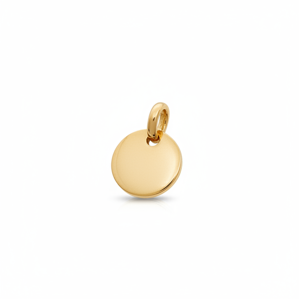 Pendentif Médaille Fille Plaqué Or - Pendentif