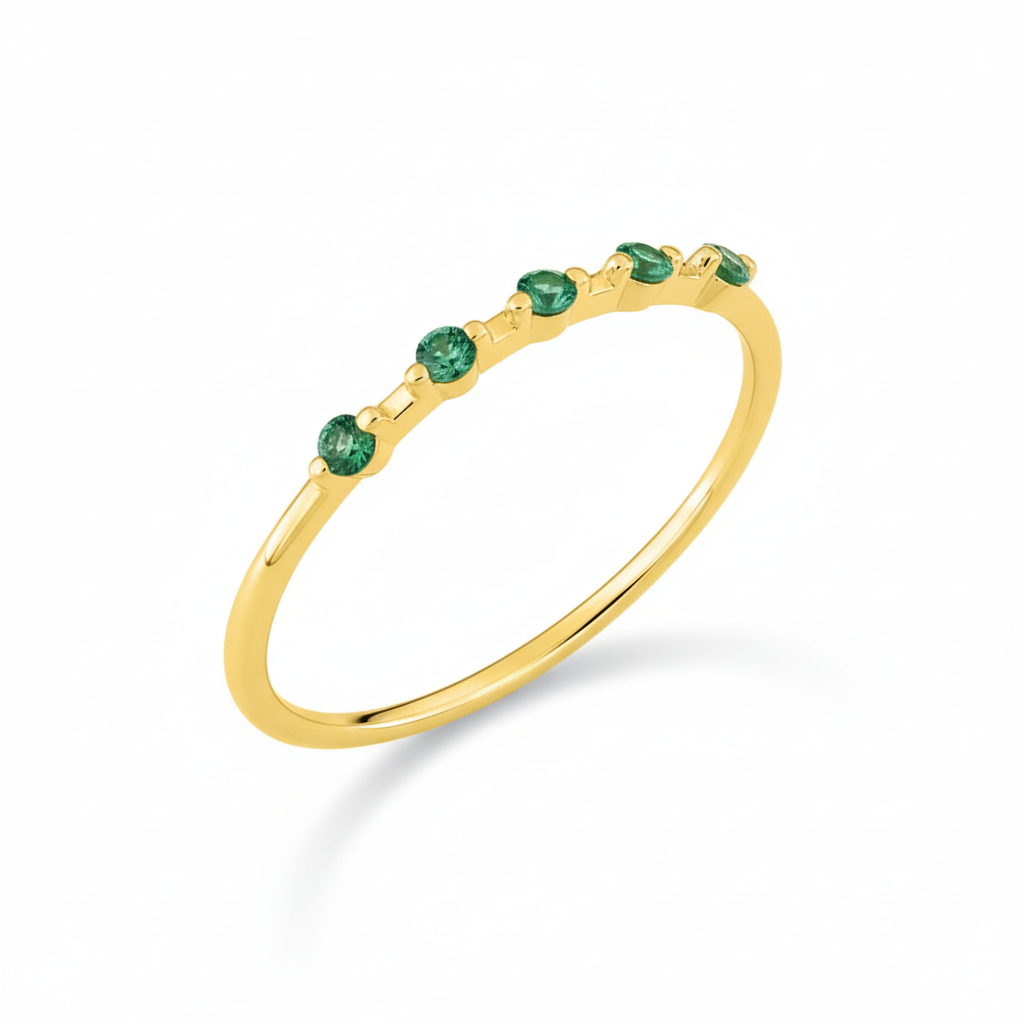 Bague Or 18k Emeraude