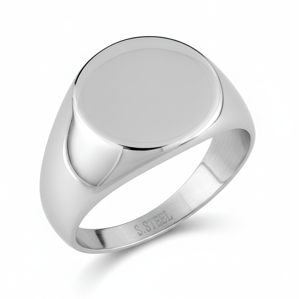 Chevalière Homme Acier - Bague