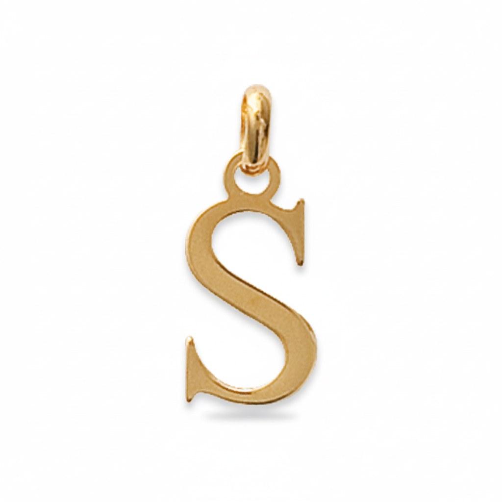 Pendentif Plaqué Or Lettre