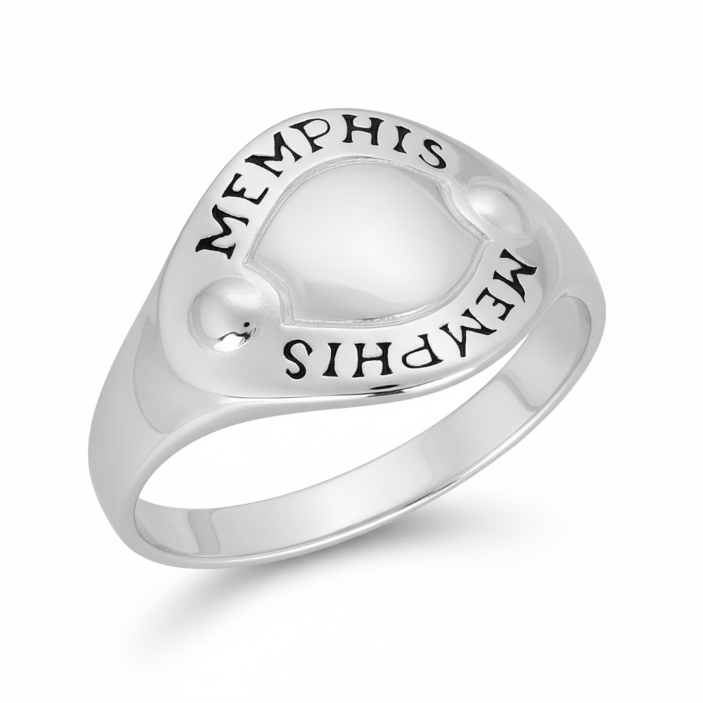 Chevalière Argent Rhodié - Bague