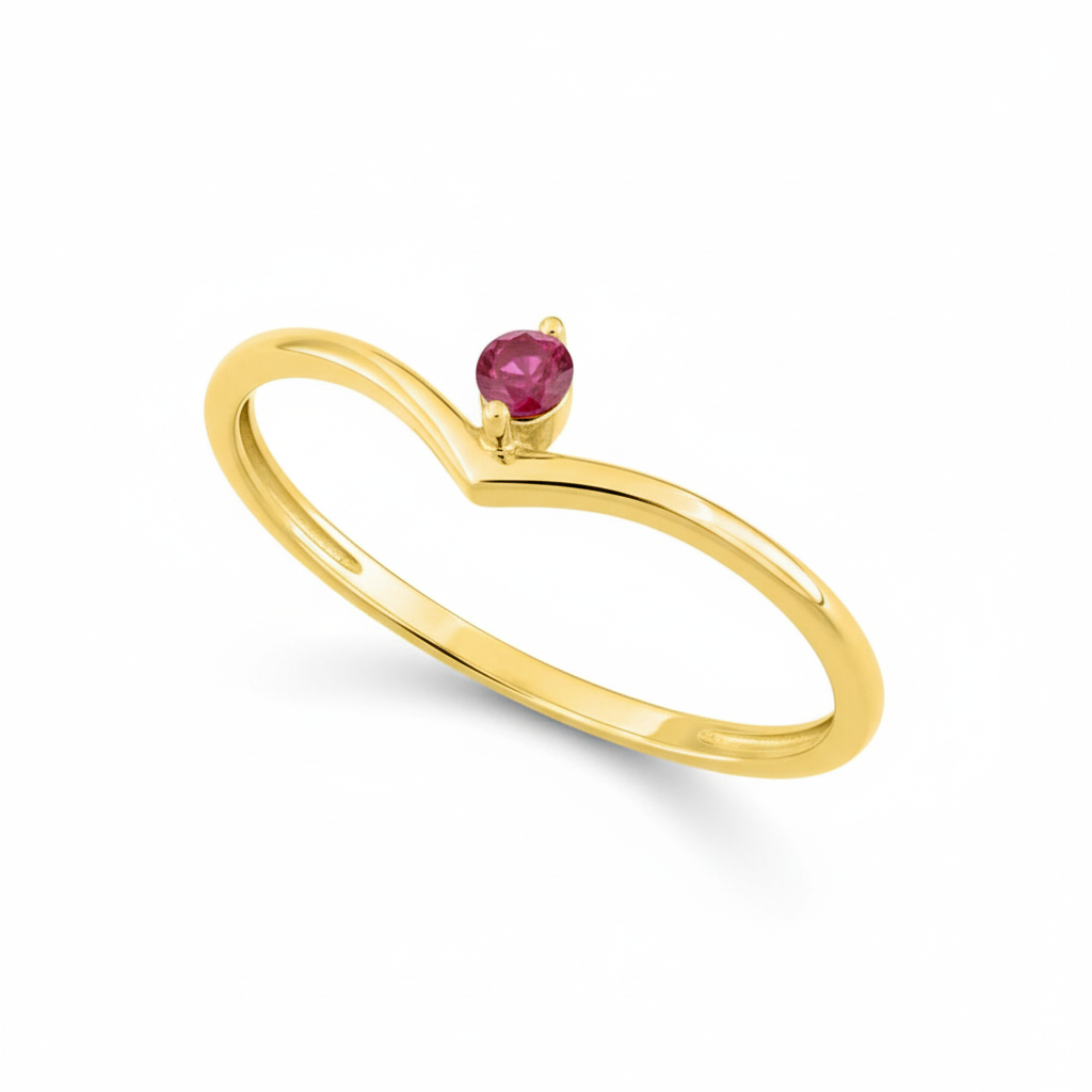Bague Or 18k Rubis