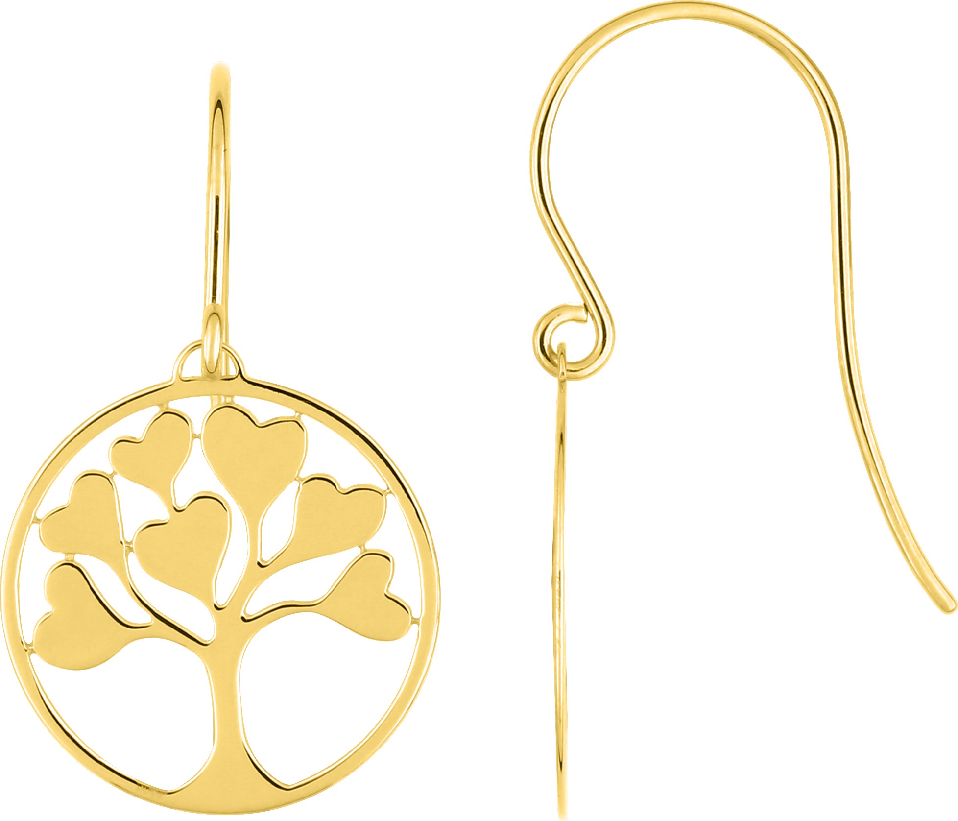 Boucles d'oreilles Or Arbre de Vie