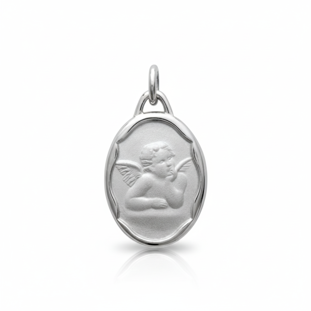 Pendentif Argent Rhodié Religieux