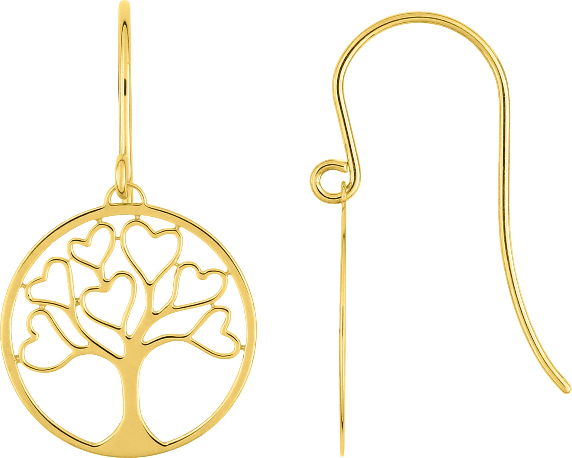 Boucles d'oreilles Or Arbre de Vie