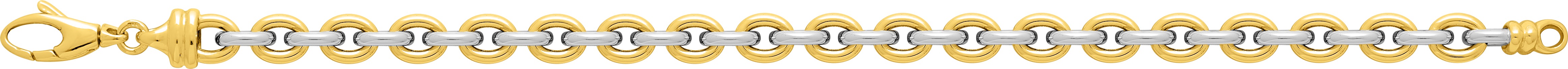 Chaîne Or Jaune et Blanc 18k fantaisie