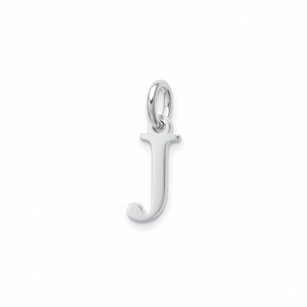 Pendentif Argent Lettre J