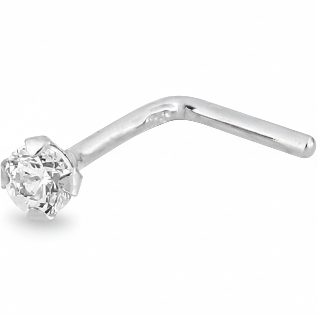 Piercing Nez Or Blanc Zirconium - Piercing