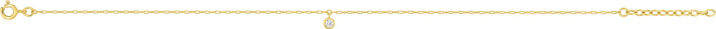 Chaîne cheville Or Zirconium
