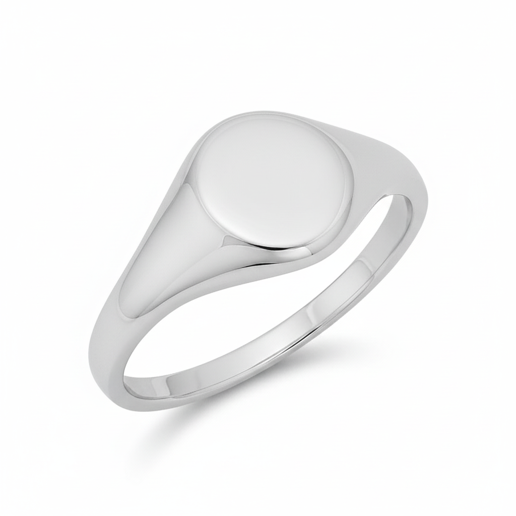 Chevalière Argent Rhodié - Bague