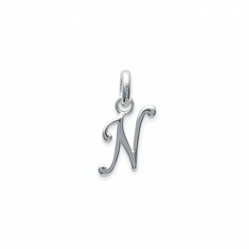 Pendentif Argent Lettre N