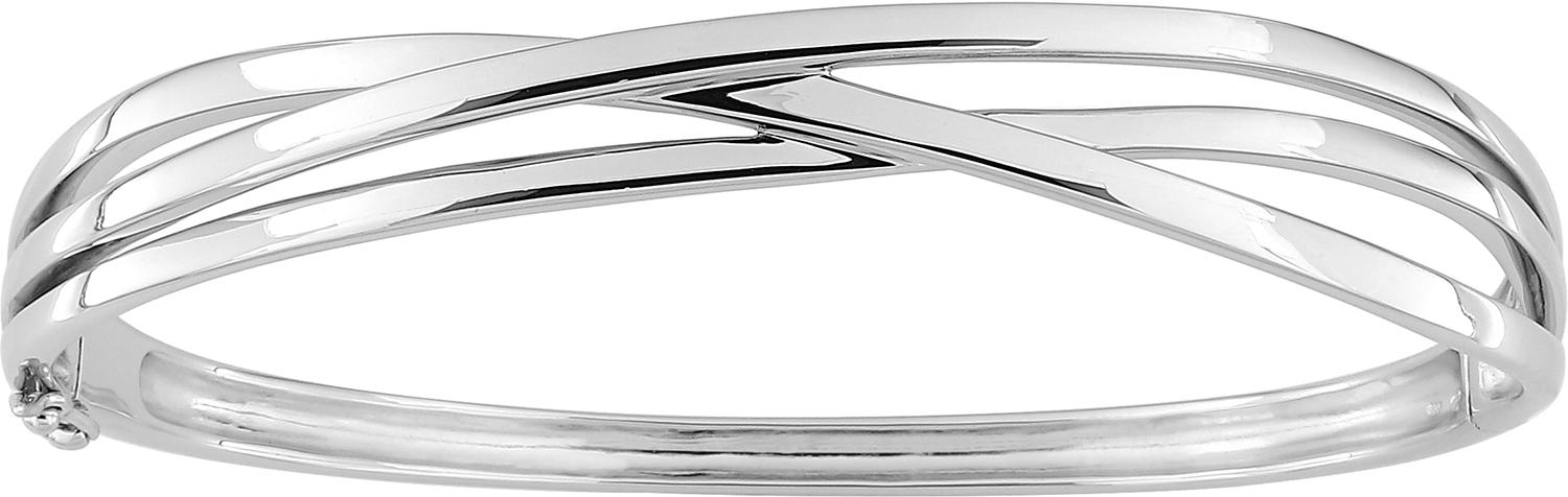 Jonc Homme Argent Rhodié - Bracelet