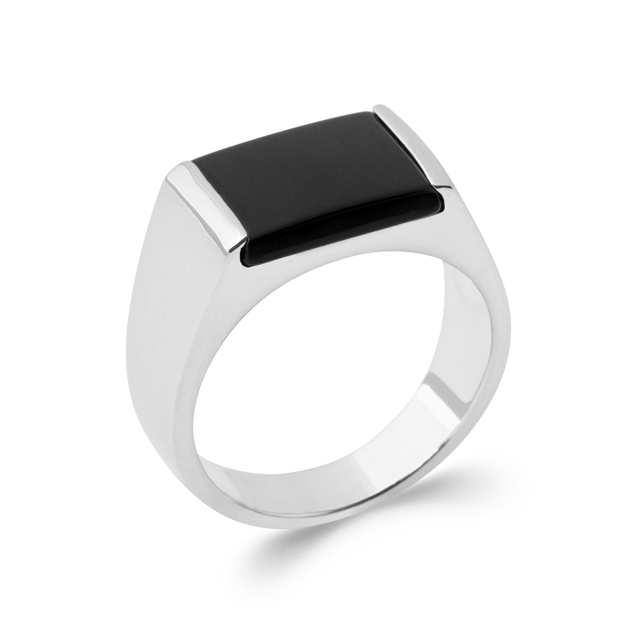 Chevalière Homme Argent Onyx