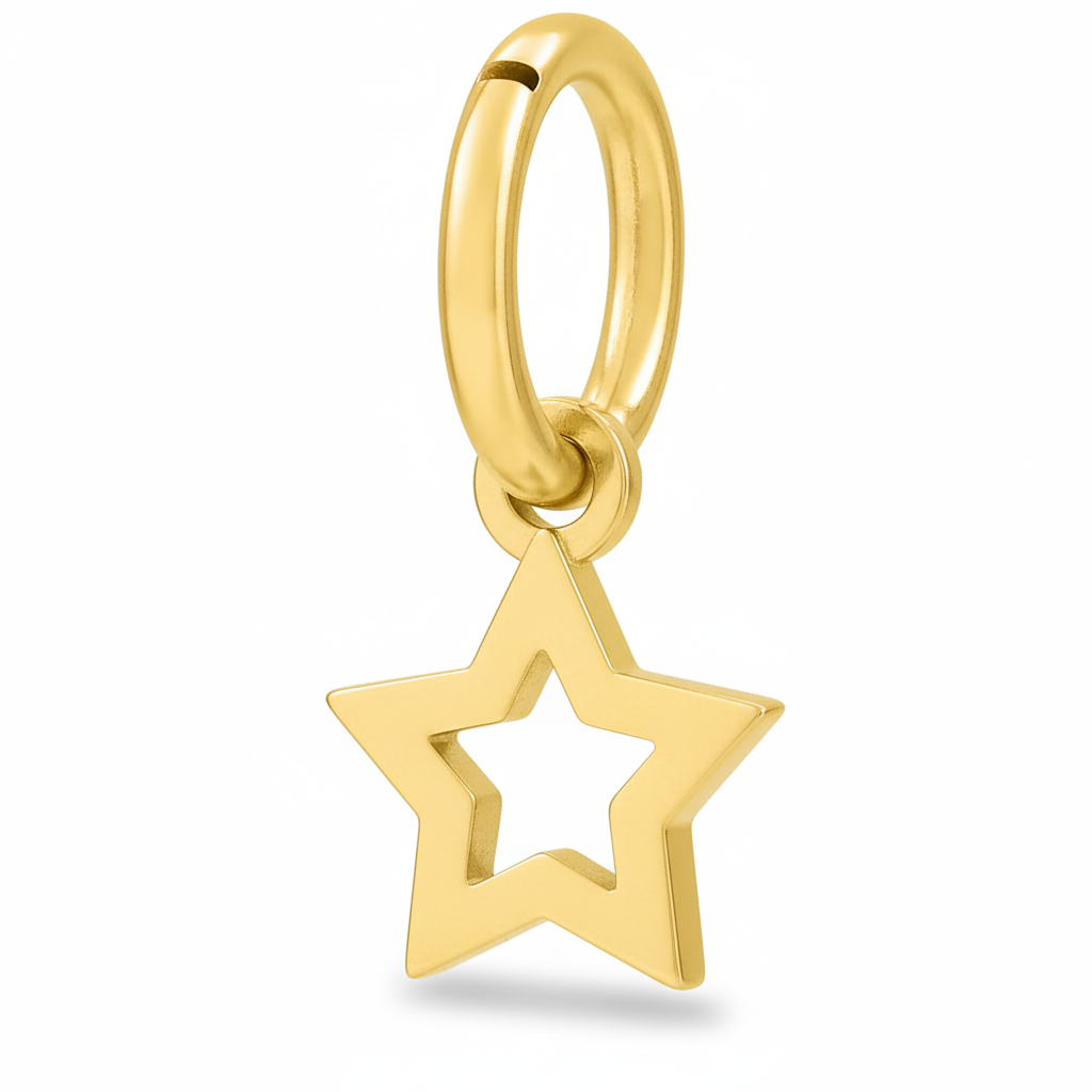 Pendentif Or 18k Étoile
