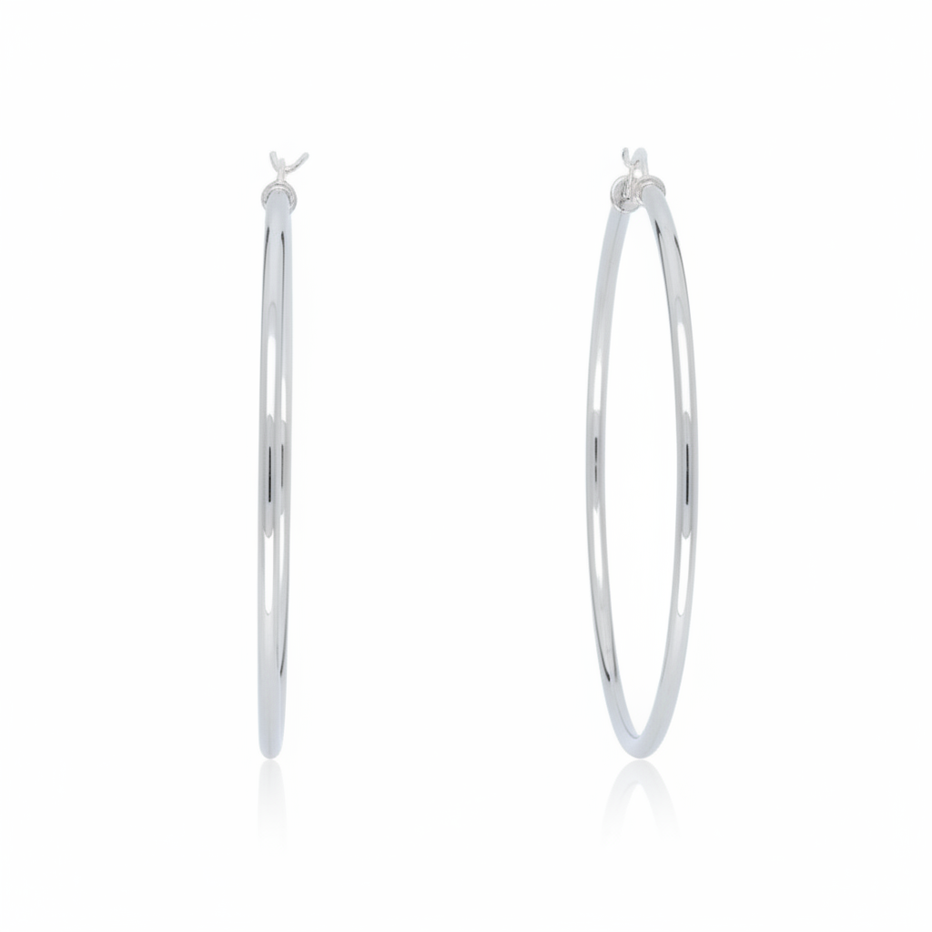 Boucles d'oreilles Créoles Argent - Boucles d'oreilles