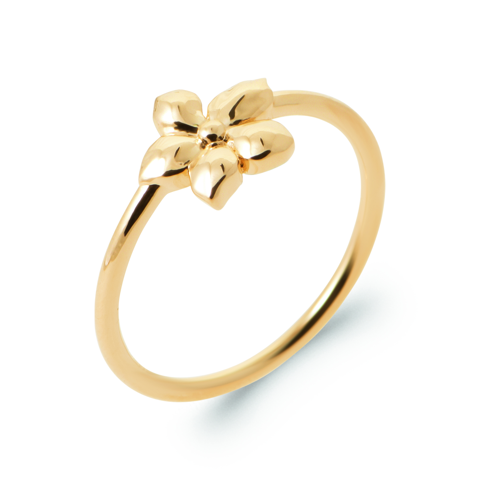 Bague Plaqué Or Végétal