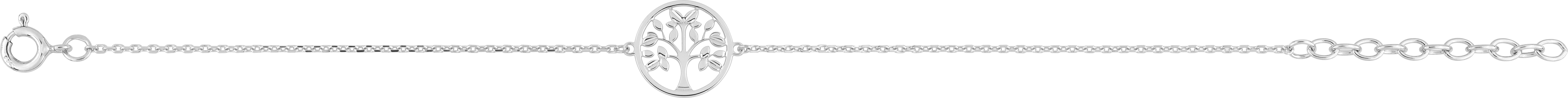 Bracelet Argent Rhodié Longueur 16cm Arbre de Vie