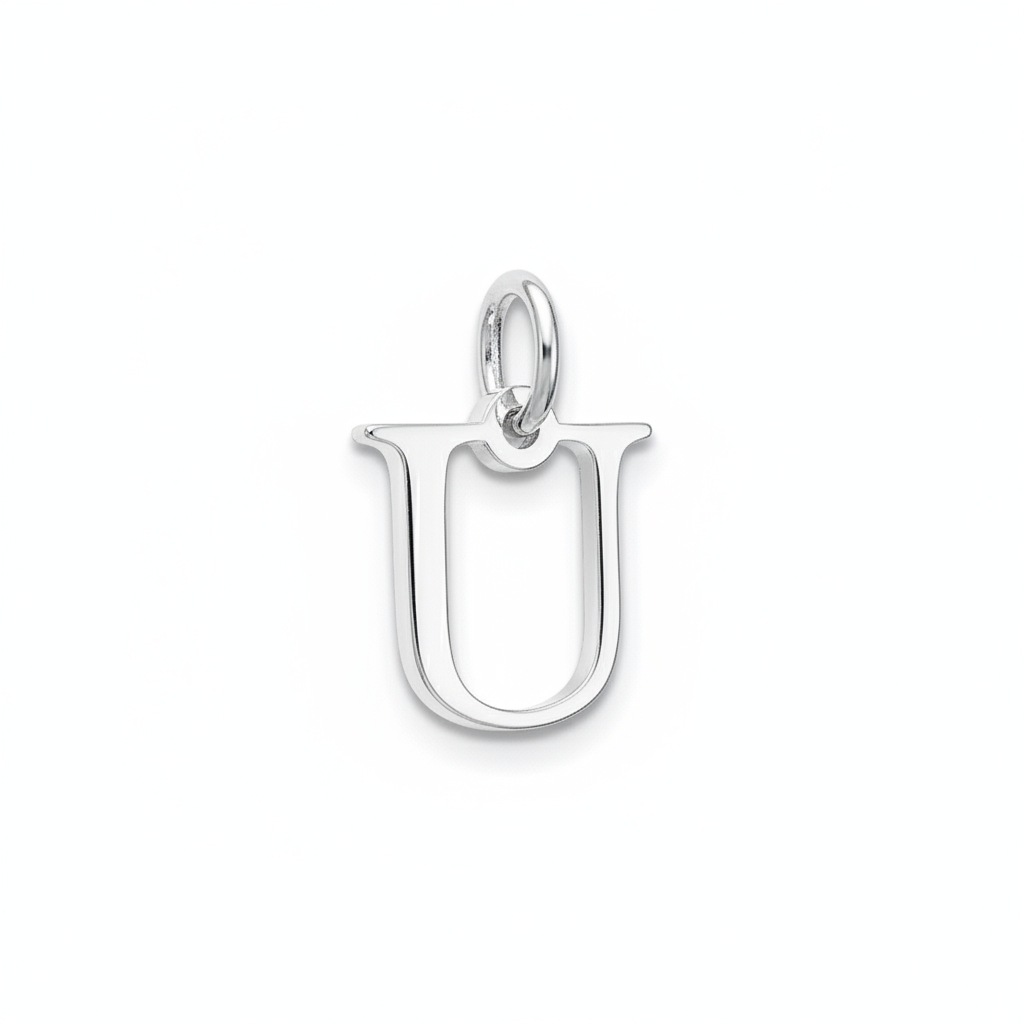 Pendentif Argent Lettre U