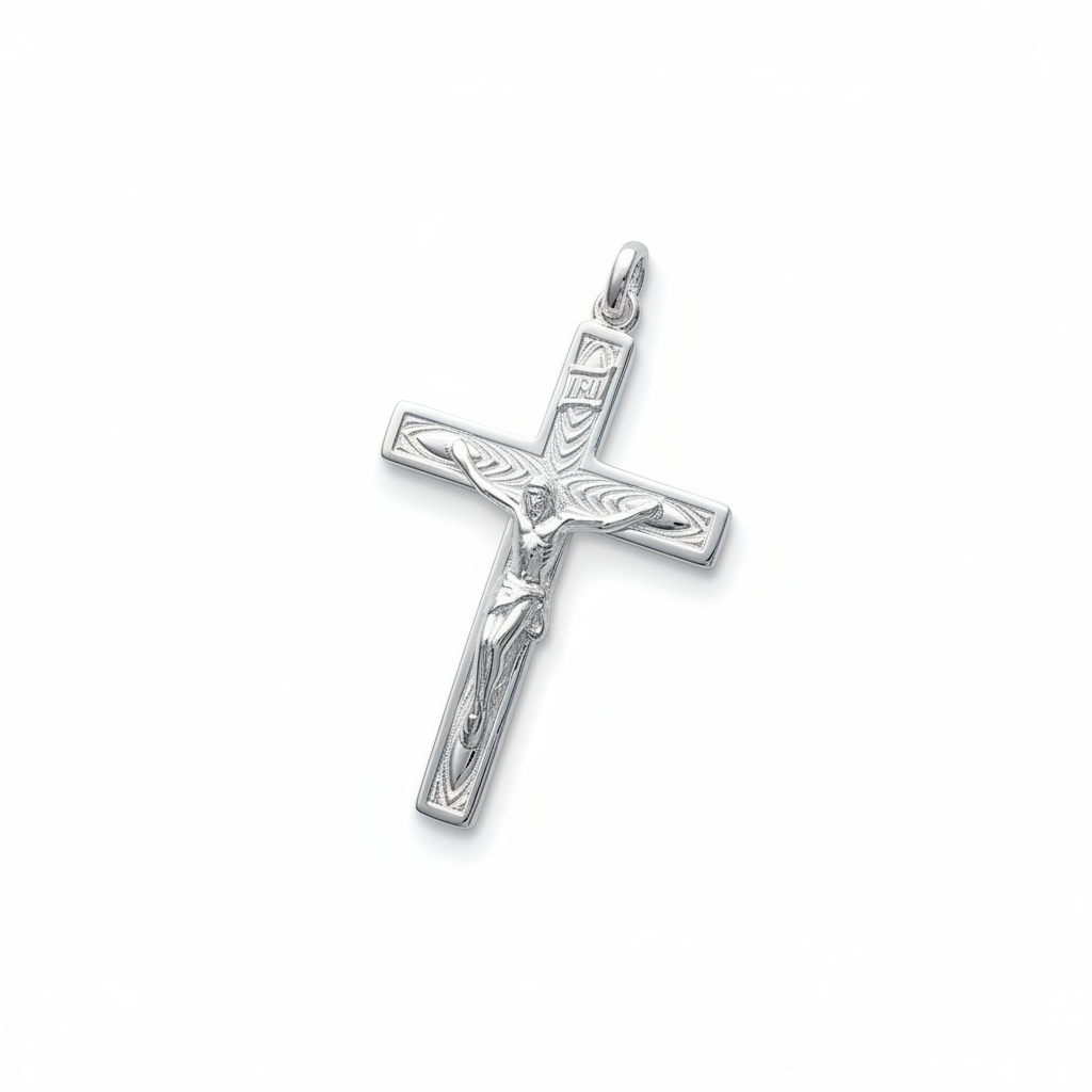 Pendentif Argent Croix Chrétienne