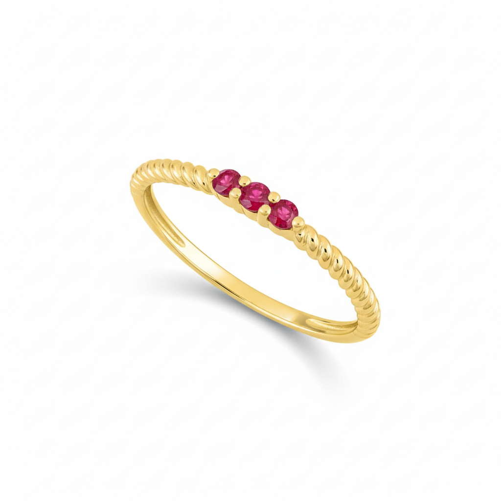 Bague Or 18k Rubis