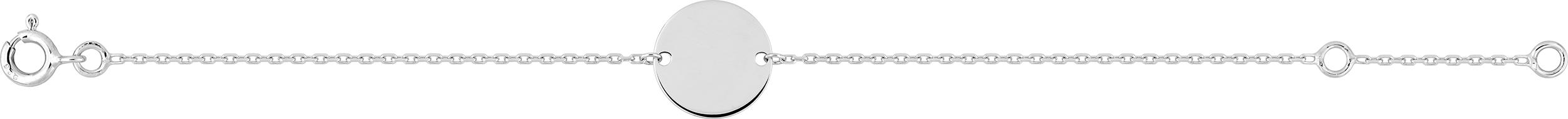 Gourmette Argent Rhodié