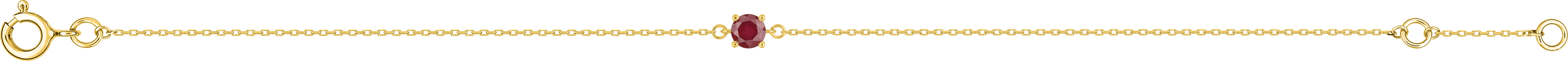 Bracelet Or Longueur 16.5cm Rubis