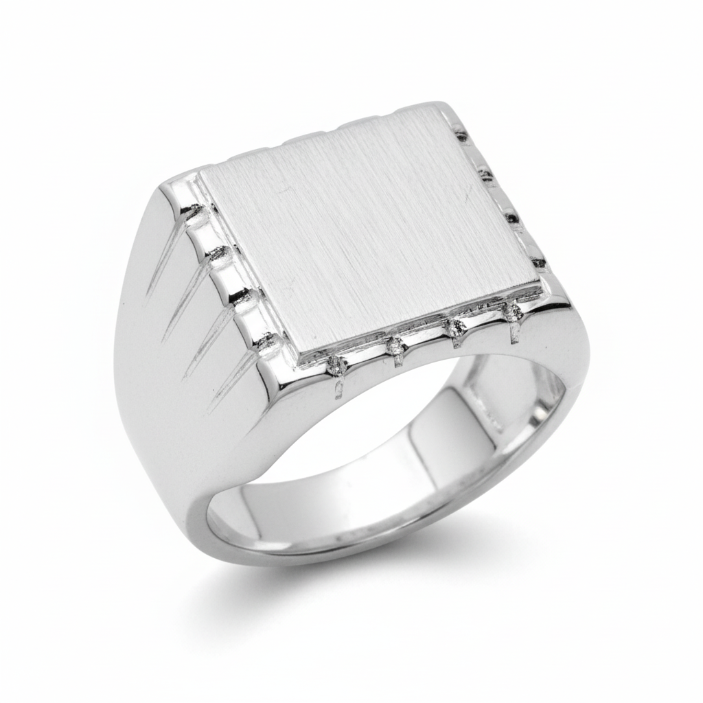 Chevalière Homme Argent - Bague
