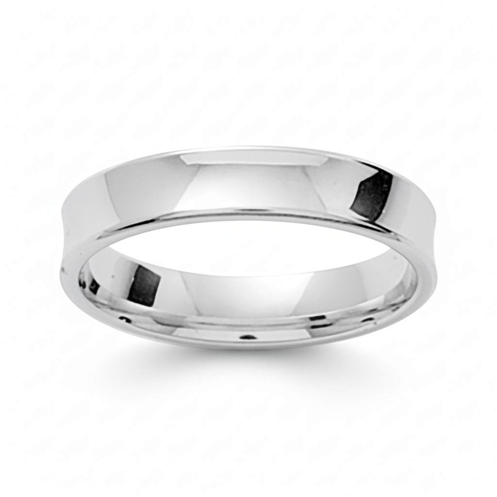 Alliance Or Blanc Largeur 4mm - Bague