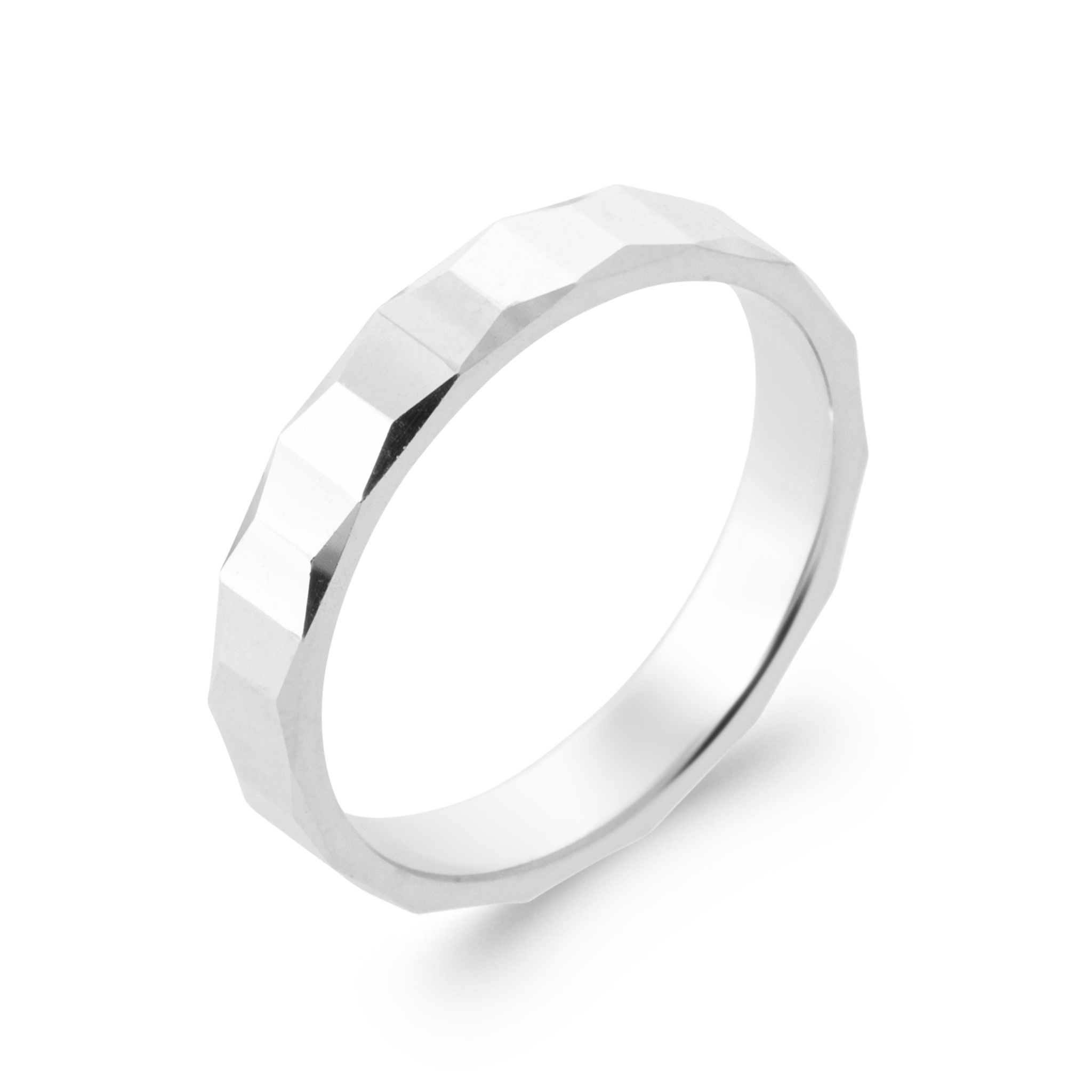 Alliance Homme Argent Rhodié