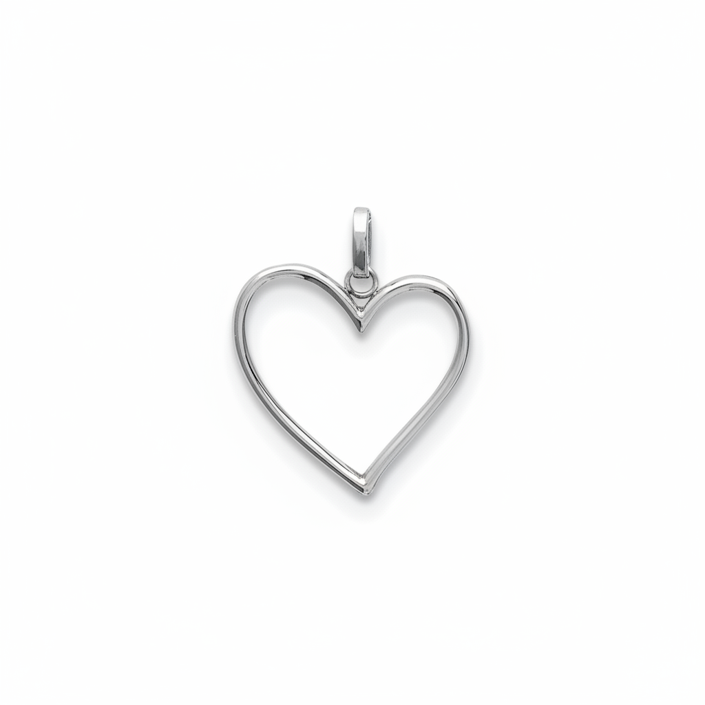 Pendentif Acier Coeurs