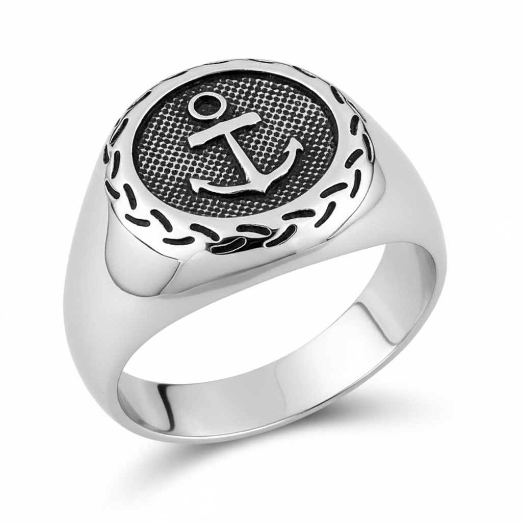 Chevalière Homme Acier