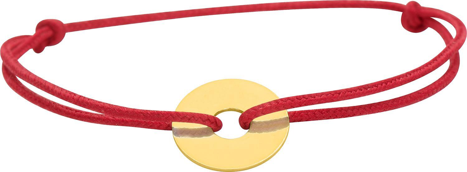 Bracelet Cordon Or 18k rouge Largeur 12mm Donuts - Bracelet