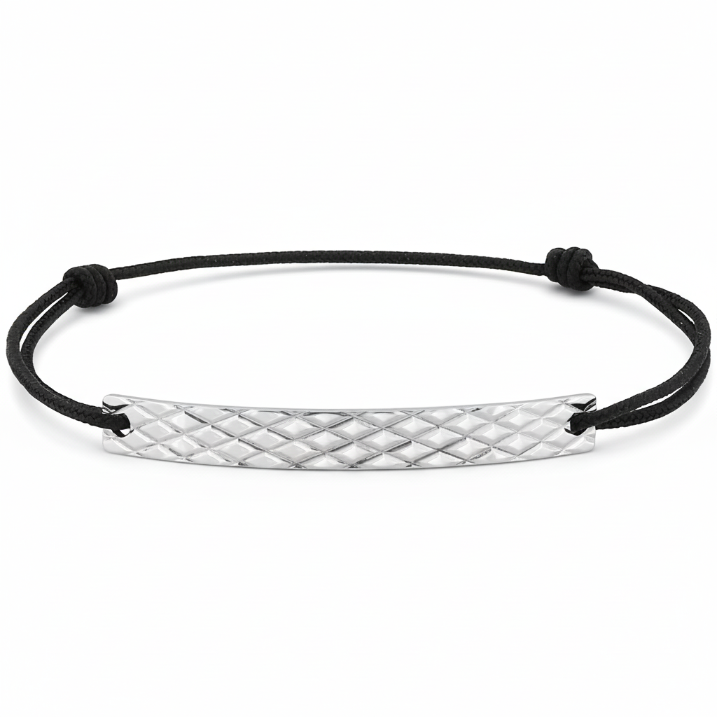 Bracelet Homme Argent Rhodié - Bracelet
